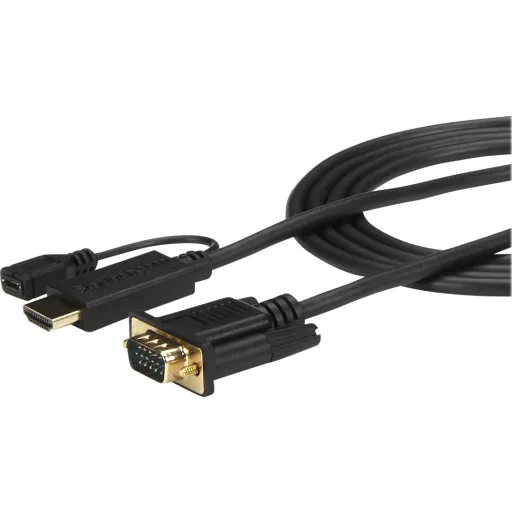 Imagen 2 de Cable Adaptador HDMI Macho + mUSB Hembra a VGA Macho, 1080p 1.8mt Act - StarTech