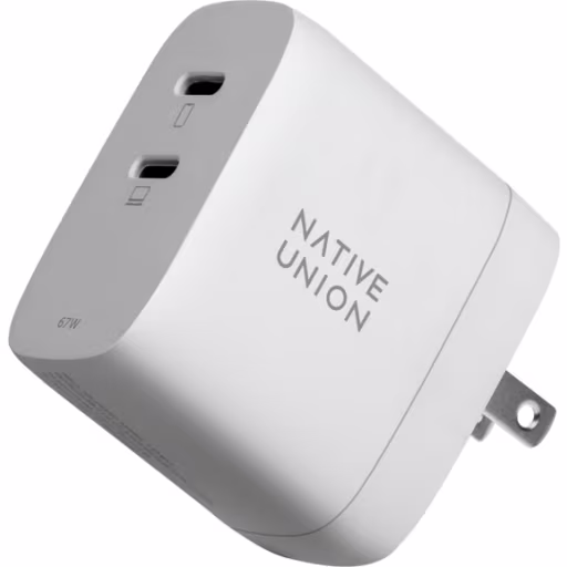 Imagen 0 de Cargador Doble Native Union, 67W PD 2*USB-C Color blanco
