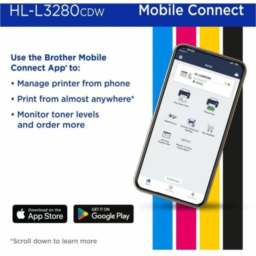 Imagen 7 de Impresora Brother HL-L3280CDW, Láser Color Wi-Fi USB Dúplex Color 27ppm