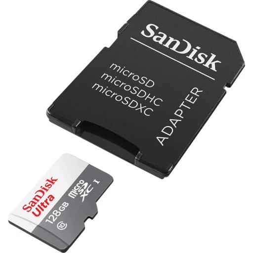 Imagen 2 de Memoria MicroSDXC 128GB SanDisk Ultra USH-1 C10 Android 100MB con Adaptador