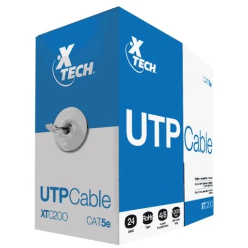 Imagen 1 de Caja Cable UTP Categoria 5E  305 metros Color Gris  - Xtech