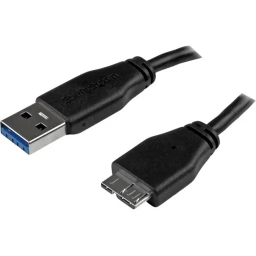 Imagen 1 de 2m 6ft Slim USB 3.0 Micro B Cable