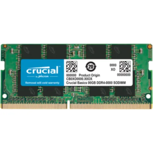 Imagen 0 de Memoria RAM 16GB DDR4 2666MHz SO-DIMM CL19 Non-ECC 1.2V 260p - Crucial