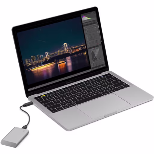 Imagen 3 de Unidad SSD Externo Seagate LaCie Portable 1TB USB-C 3.1 G2 Lec1050MBs Esc1000MBs