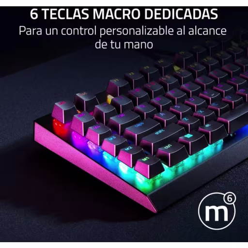 Imagen 3 de Teclado Gamer Alámbrico Razer BlackWidow V4 X, Chroma RGB Mecánico Español