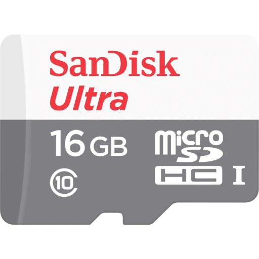 Memoria MicroSDHC 16GB SanDisk Ultra UHS-I Class 10 533x Lectura 80MB/s