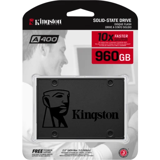 Imagen 3 de Unidad SSD Kingston SSDNow A400 960GB 2.5" 7mm SATA 3 Lect500MB/s Escr450MB/s