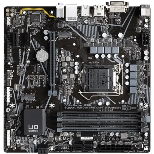 Imagen 4 de Tarjeta Madre Gigabyte B560M DS3H V2 LGA1200 11°G 4*DDR4 2*M.2 DP DVI HDMI mATX