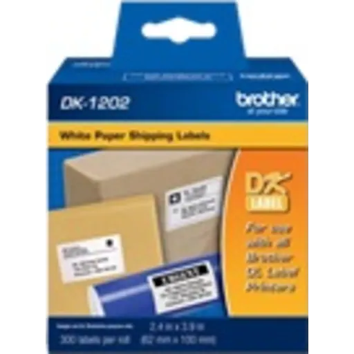 Imagen 3 de Cinta Rotuladora Brother DK1202 6cm x 10cm x 300 Etiquetas Color Blanco