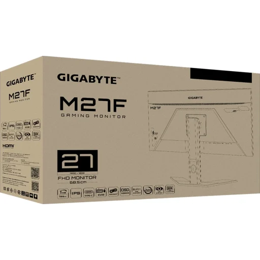 Imagen 4 de Monitor Gamer Gigabyte 27" M27F 1920 x 1080 IPS  KMV HDMI DP USB-C 144 Hz 1ms
