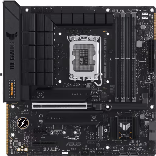 Imagen 0 de Tarjeta Madre Asus TUF GAMING B760M-PLUS WIFI II LGA1700  4*DDR5 3*M.2 USBC mATX
