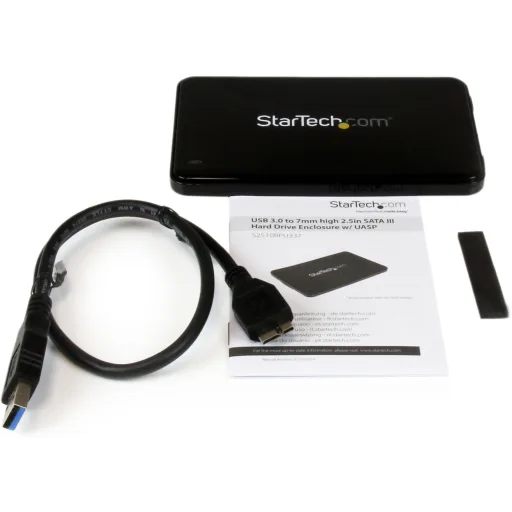  StarTech.com Cable SATA a USB - Adaptador de disco duro SATA  III USB 3.0 a 2.5 - Convertidor externo para transferencia de datos SSD/HDD  (USB3S2SAT3CB) : Electrónica