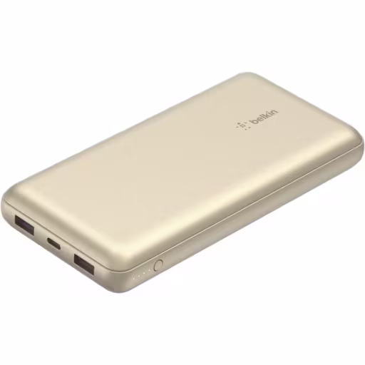 Power Bank Belkin BoostCharge, 20.000mAh 2xUSB-A 1xUSB-C 15W Dorado