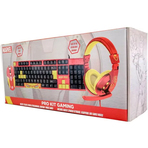 Imagen 0 de Disney Pro Kit Gaming Iron Man (38DNYKIT02)