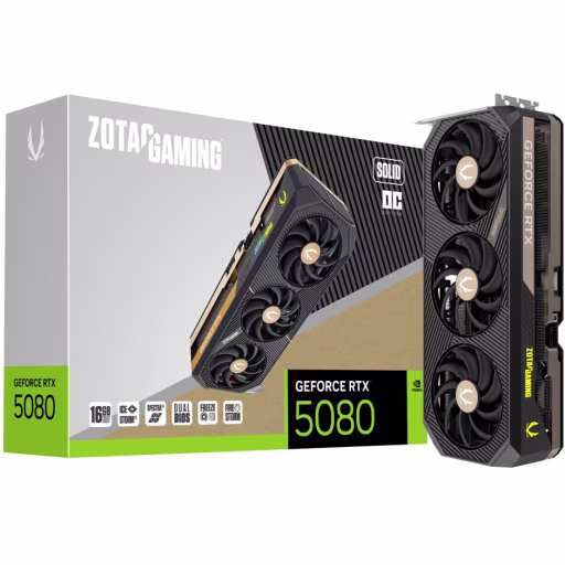 Imagen 7 de Tarjeta de Video Zotac GAMING GF RTX 5080 SOLID OC 16GB GDDR7 3*DP HDMI PCIe5x16