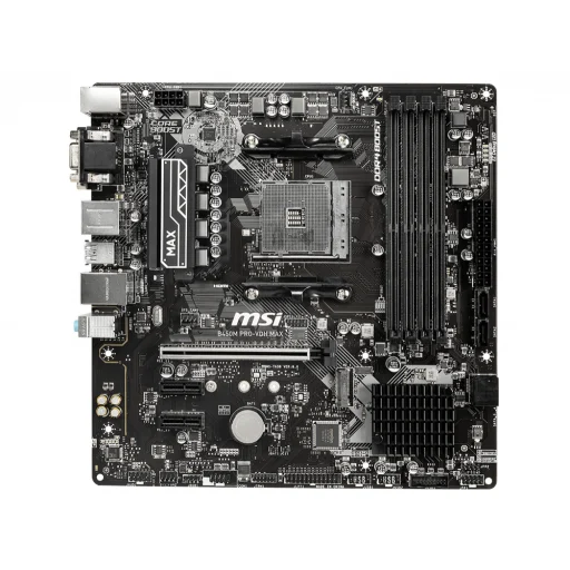 Imagen 0 de Tarjeta Madre MSI B450M PRO-VDH MAX AMD AM4 4*DDR4 M.2 DVI-D HDMI VGA PS2 USB3.2