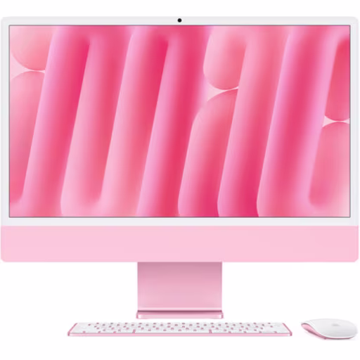 Imagen 0 de Apple iMac 24" Late 2024 (M4 10-Core CPU / 512 GB / 24 GB / Pink) [MD2U4CI/A]
