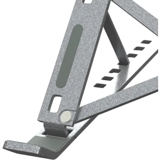 Imagen 2 de Soporte para Notebook Material Aluminio Equipos Hasta 15.6" Plegable - Klipx