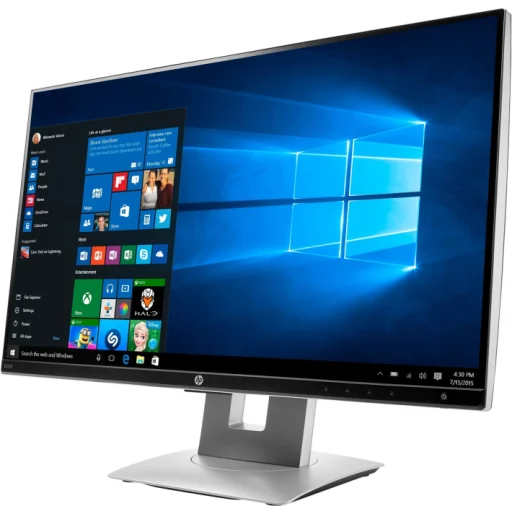 Imagen 4 de HP EliteDisplay E230t - Monitor LED - 23" (23" visible) - pantalla táctil - 1920 x 1080 Full HD (1080p) @ 60 Hz - IPS - 250 cd/m² - 1000:1 - 5 ms - HDMI, VGA, DisplayPort - negro (bisel) - Smart Buy