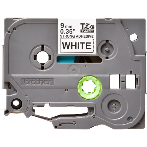 Imagen 1 de Cinta Adhesiva Brother TZE-S221 9mm Negra sobre Blanco