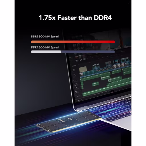 Imagen 4 de Memoria RAM 16GB DDR5 5600MHz SO-DIMM CL46 1.1V 260p - Lexar