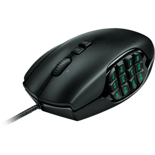 Imagen 0 de Mouse Gamer Alámbrico Logitech G600 MMO 8200dpi 20 Btns RGB Cable USB 2mts Negro