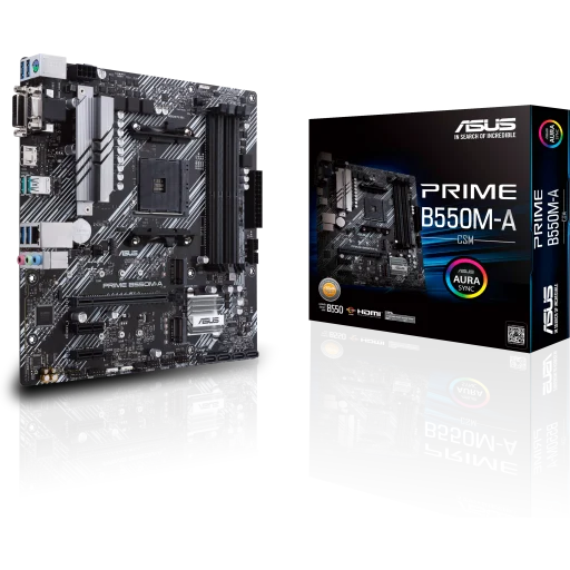 Imagen 0 de Tarjeta Madre Asus PRIME B550M-A/CSM AMD AM4 4*DDR4 LAN 2*M.2 DVI HDMI VGA mATX