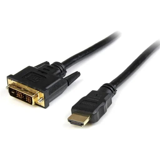 Adaptador HDMI a DVI, DVI-D Hembra, HDMI Macho, Cable Convertidor de Video,  Color Negro, 20