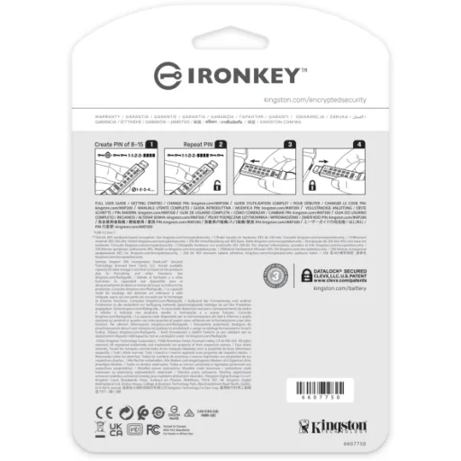Imagen 5 de 256GB IronKey Keypad 200 FIPS 140-3 Lvl 3 (Pendin