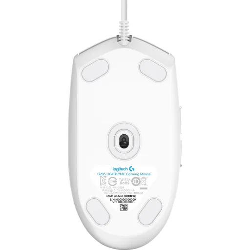 Imagen 5 de Mouse Gamer Alámbrico Logitech G203 6 botones programables Color Blanco