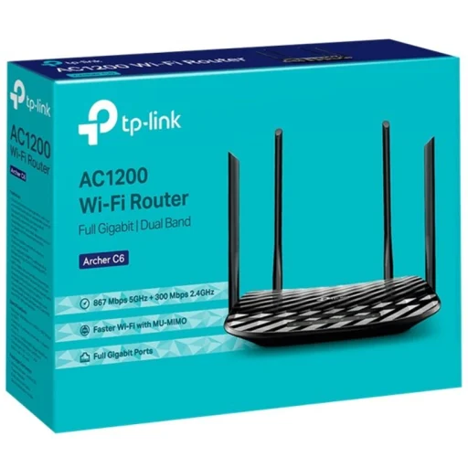 Imagen 2 de TP-link Archer C6AC1200 Dual-Band Wi-Fi Router Speed 300 M