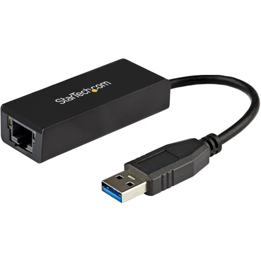 Imagen 0 de Adaptador USB 3.0 a Red Gigabit Ethernet RJ-45 Negro - Startech 