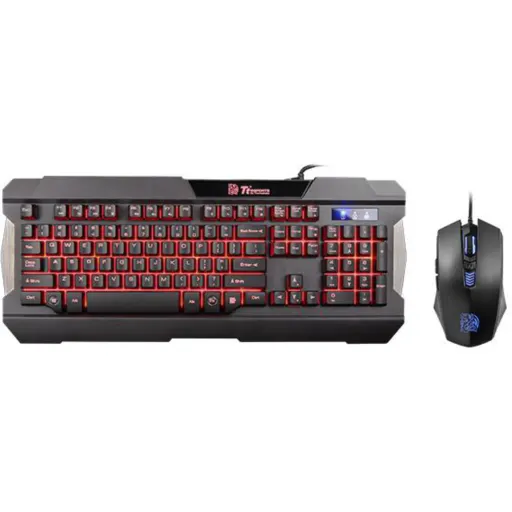 Imagen 0 de Combo Teclado Mouse Thermaltake Tri Color Backlit Español
