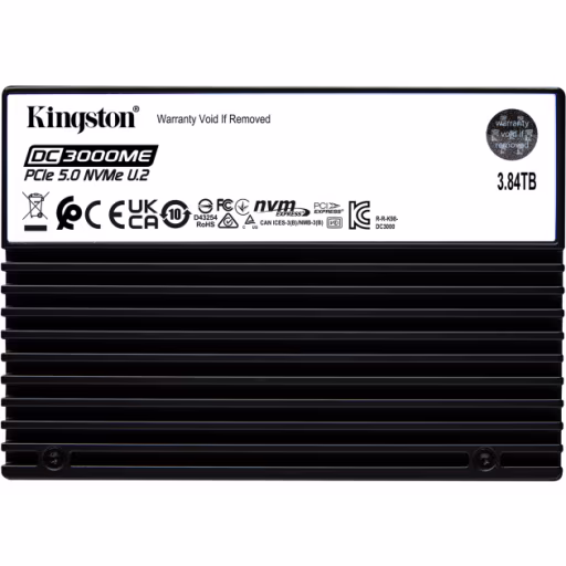 Imagen 0 de Kingston - Internal hard drive - 3.84 TB - Solid state drive - DC3000ME U.2 PCIe 5.0 NVMe TCG
