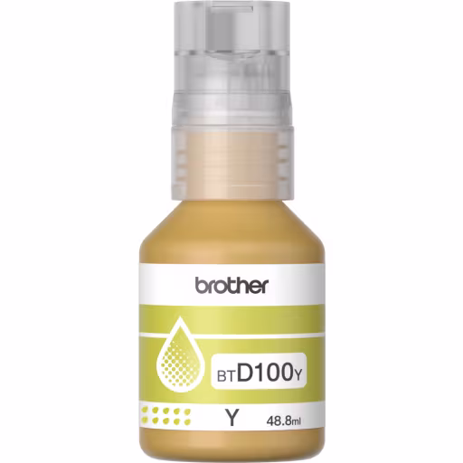 Imagen 1 de Botella de Tinta Brother BTD100 AMARILLO MFC-T930DW DCP-T830DW/730/536/430 5000p