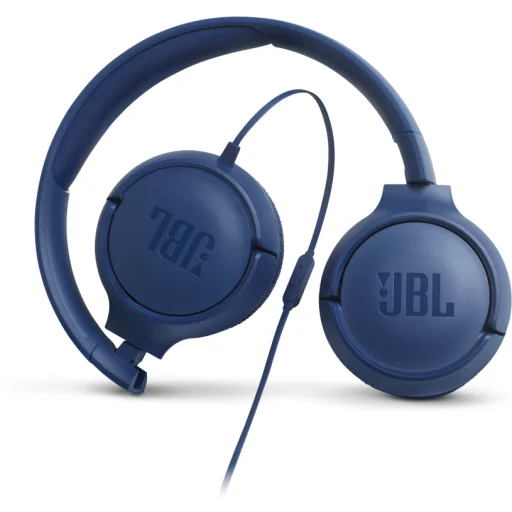 Imagen 5 de Audífonos Alámbricos JBL Tune 500, On-ear Conector 3.5mm Plegable Color Azul