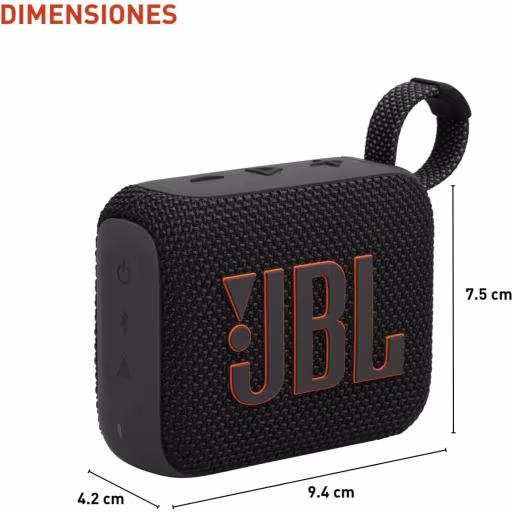 Imagen 2 de Parlante Portátil Inalámbricos JBL Go4, 4.2W Bluetooth IPXIP67 Color Negro