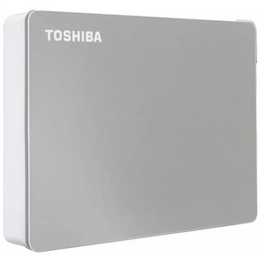 Disco Duro Externo Toshiba Canvio Flex 4TB PLATA Cable USB-C a Ent micro-B Plata