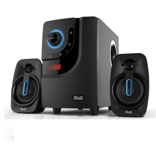 Imagen 0 de Parlantes KlipX Subwoofer 2.1 40W RMS Bluetooth c/control Jack3.5 USB SD Negro