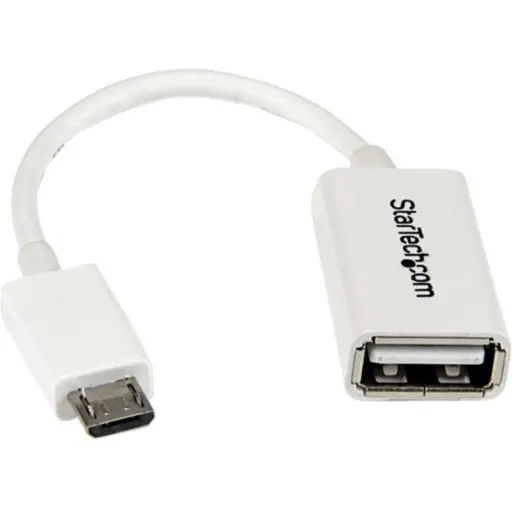Imagen 0 de 5in White Micro USB to USB OTG Adapter