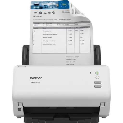 Imagen 1 de Escáner de Escritorio Brother ADS-3100 Dual 40/80ipm 600x600 ppp USB 3.0 ADF