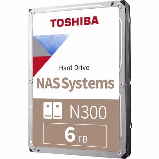 Imagen 0 de Disco Duro Toshiba N300 NAS 6TB 3.5" 7200RPM SATAIII 6.0Gb/s 512MB 