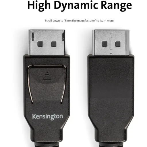 Imagen 11 de Cable DisplayPort v1.4 M/M 8K Cable 1.8mts 6ft Pasivo Color Negro - Kensington