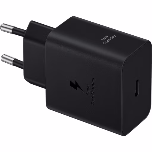 Imagen 0 de Cargador Samsung Original 45w Carga Rápida USB Tipo-C Color Negro
