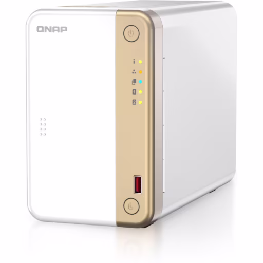 Imagen 3 de NAS QNAP TS-262, Celeron N4505 RAM hasta 4GB LAN 2*USB2.0 2*USB3.2 Torre