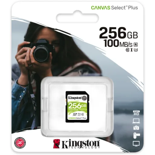 Imagen 2 de Memoria SDXC 256GB Kingston Canvas Select Plus 100R C10 UHS-I Le100MB/s Es85MB/s