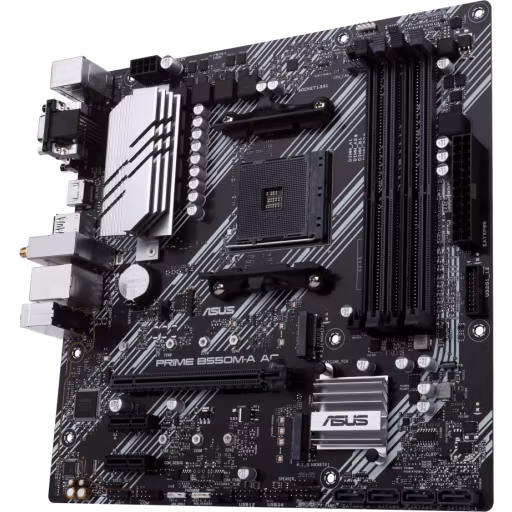 Imagen 3 de Tarjeta Madre Asus PRIME B550M-A AC AMD AM4 4*DDR4 WiFi 2*M.2 DVI HDMI VGA mATX