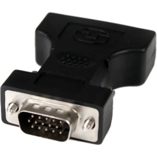 Imagen 2 de Adaptador Conversor DVI-I Hembra a VGA Macho HD15 Color Negro - StarTech