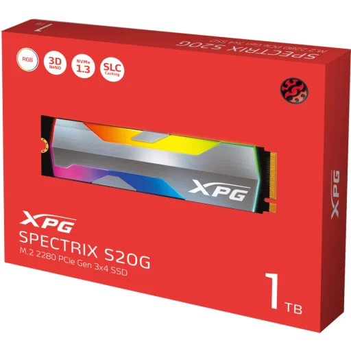 Imagen 3 de Unidad SSD XPG Spectrix S20G 1TB M.2 22*80 PCIe3x4 Lec2500 MB/s Esc1800 MB/s