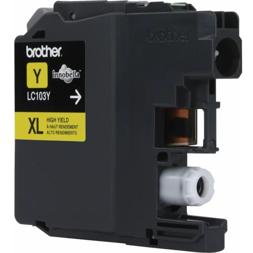 Imagen 2 de Cartridge Brother  LC103Y Amarillo para DCP J152/MFC J245/J285/J450/J4510, 600Pá